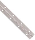 740515 Unbranded Aluminum Mill Finish Piano Hinge With Holes Continuous