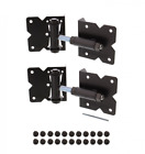 8322 Black Gate Hinge With Installation Screws And Swing 688295878322