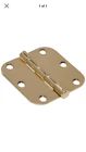 851246 Hillman Residential Door Hinge Brass Finish