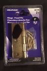 851734 Hillman New Brass Plated Fixed Pin Hinges Square Corners
