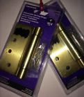 852547 852690 Hillman Adjustable Spring Hinge Round Corner Satin Brass 008236933680