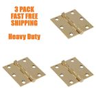 852818 Hillman Pack The Group Door Hinge Square Brass 008236989908