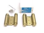 87630 Guard Security New Double Action Spring Hinges Gold Finish