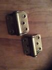 90002166 Lawrence Brothers One Pair Full Surface Spring Hinge Satin Brass