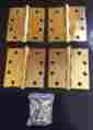 96415pvd Emtek Solid Brass Ball Bearing Hinges Polished Finish New 4
