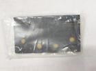 96514-us19 Emtek Pair Flat Black Solid Brass Square Barrel Heavy Duty