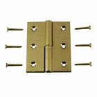 97173 The Renovators Supply Cabinet Hinge Solid Brass Square 096962405731