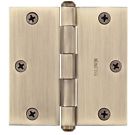 9br7025006 Baldwin Square Hinge Matte Brass Black 884011521071