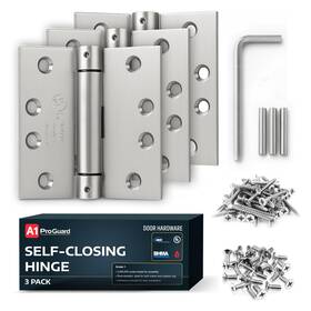 A1-sp454534sq-us26d-3 A1 Proguard Hardware Satin Door Hinges 4.5 Inch Self Closing Hinge Adjustable