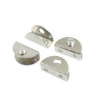 A12082400ux0395 Uxcell Pcs Length Stainless Steel Half Round Glass 641871150625