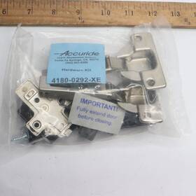 4180-292-xe Accuride Hinge Kit Steel Zinc 3/4 Inch Thk Door