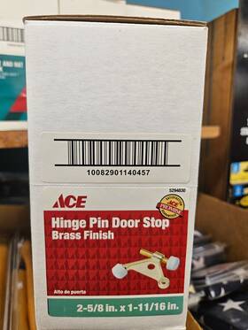 Ace 082901140450 15 Hinge Pin Door Stops Brass Finish