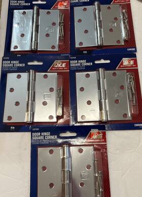 5297650 Ace 082901142553 5 Hinge Square Corner Chrome 4 Inches