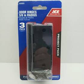 5019919 Ace Door Hinges 5/8 Inch Radius 3-1/2 Oil Rubbed Bronze #5019919 3 Pack