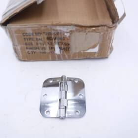 Rh6507 Advantage 62 Pack 3-1/2 Inch X 5/8 Radius Corner Door Hinges Polished Chrome See Desc
