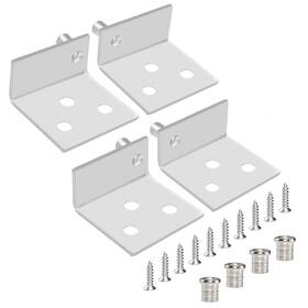 Hinge-drpivot-2p-stsv Aifeier Et 2 Sets Pivot Hinges Stainless Steel Silver Heavy Duty Concealed Shaft Door Hi