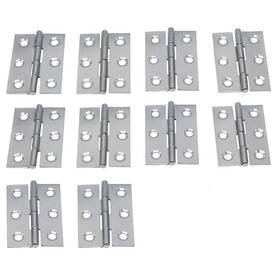 Aisibo 288290374856 2 Inch Stainless Steel Folding Butt Hinges Silver Tone Home Furniture Hardwar