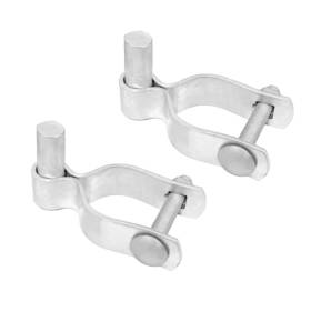 Aiwaiufu 610452192248 2 Pack Chain Link Fence Gate Post Hinge - Use For Outside Diameter Post/pipe