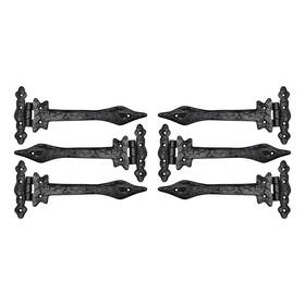 Akatva 719833178939 T Hinge Set - 6 Piece Gate Hinges For Wooden Fences Heavy Duty Barn