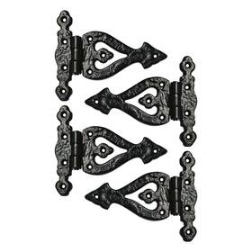 Akv-teehng-006-on Akatva T Hinge Set - 4 Piece Gate Hinges For Wooden Fences Heavy Duty Barn