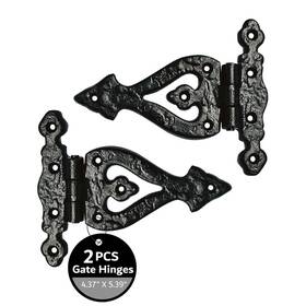 Akatva B08k8m6fvc T Hinge Set - Heavy Duty Gate Hinges For Wooden Fences Barn Doors