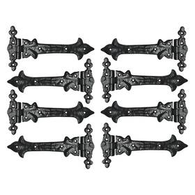 Eh-cl7c-8uhc Akatva T Hinge Set - 8 Piece Gate Hinges For Wooden Fences Heavy Duty Barn