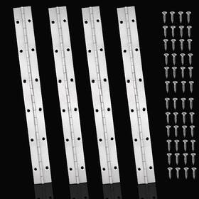 Akolafe 696629986315 4 Pack Heavy Duty Piano Hinge 12 Inch Stainless Steel 1.2 Wi