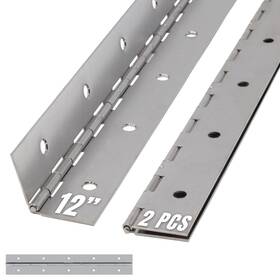 Pianohingesilv12 Albo 12 Inch Silver Heavy Duty Piano Hinge Continuous Stainless Steel 304 2-pack