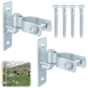 All-198 Alffun 2 Pair Heavy Duty Gate Hinges 13/8ftft Wall Mount Hinge Metal Cha