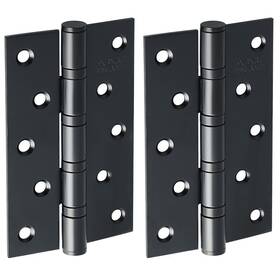 Hy5x3b-2p Alise Matte Black Door Hinges Quiet And Smooth Bearing Hinge For Doors 5x3 Inch Squ