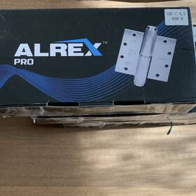 Axp-c-4.5 Alrex 630-r Pro Butt Hinge 4.5in Polished Silver Metal Door