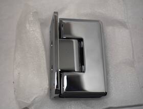 G03929434 Alumax Bath Enclosure Beveled Hinge Chrome Finish 2109 Stainless Steel