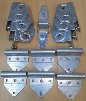 990789561 Amarr Overhead Garage Door Parts Lot- Hinges Left And Right Safe Guard Mixed Lot
