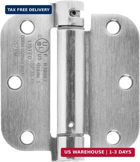 Amazon 841511122160 Basics Self-closing Door Hinge 3.5 Inch X 5/8-inch Radius Sat