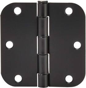 Amazon Basics 744759888099 Sturdy Rounded 5/8 Radius Interior Door Hinges 3.5 Inch X 18 Pa
