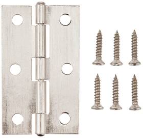 Ab-4025 Amazon Basics Butt Hinge 2-2/5-inch Satin Nickel 12 Pieces 2-2/5 Inch