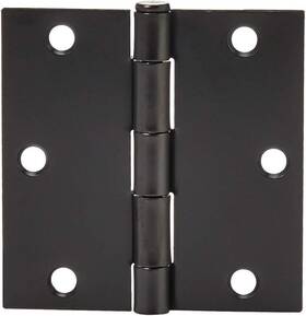 Ab-dh549-mb Amazon Basics Interior Door Hinge Square 3.5 X Inch Matte Black - Pack Of