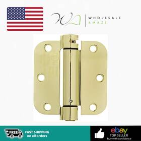 Ni5jftlp7q Amazon Basics Self-closing Door Hinge 3.5 Inch X 1 Piece Polished Brass