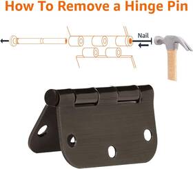 Amazonbasics 841511122139 18 Pack Of Door Hinges Oil Rubbed Bronze - 3.5 X Inch Interior