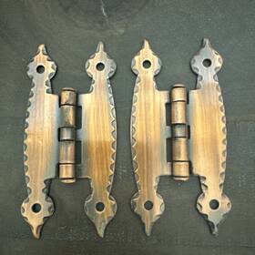T-1622-ac Amerock Nos 2 Vintage Copper Hinges Offset Doors