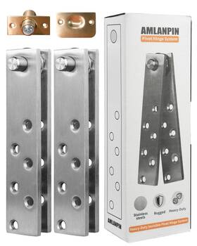 Aheyeyc01 Amlanpin Heavy Duty Pivot Hinge For Wood Door With 360 Degree Rotation Ideal Hidde