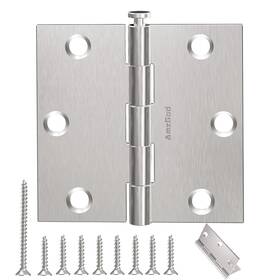 Amzgod-04-sq-rh35-us15-18 Amzgod 18 Pack 3.5 Inch Brushed Nickel Door Hinges Interior Satin Wit