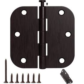 Amzgod-rh35-5 Amzgod Amzgod-rh35-5/8r-orb10a-12 12 Pack Oil Rubbed Bronze Door Hinges 3.5 Inch X 3 1/2 - 5/8 Radius Corner