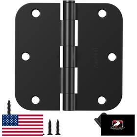 B0ccvfl1g4 Amzgod 108-pack 3.5 Inch Matte Black 5/8 Radius Rounded Interior Door Hinges