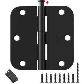 B0dzn7rvyv Amzgod 48-pack Black 3.5 Inch Rounded Matte Heavy Duty Interior Door Hinges