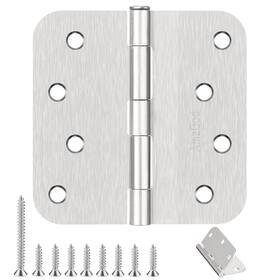 Us15rh4-3 Amzgod Door Hinges 4 Inch - 3 Pack Brushed Nickel Rounded Interio