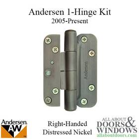 2578952 Andersen Hinge For French Wood Double Doors Right Hand Distressed Nickel