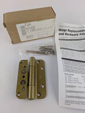 Pre-2005 Andersen 2579875 Frenchwood Inswing Patio Door Left Hinge / Model