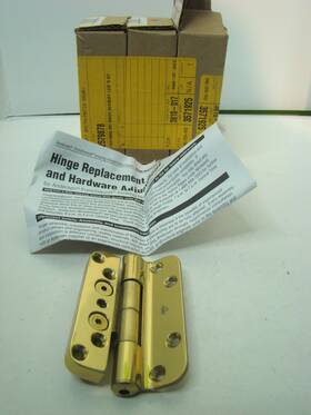 2579878 Andersen Lot Of 3 Frenchwood Patio Door Hinge Bright Brass Right Rh Scrw