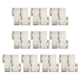 Angoily 341746841579 10pcs Double Acting Hinges Iron Folding Screen Gate Cabinet Silver